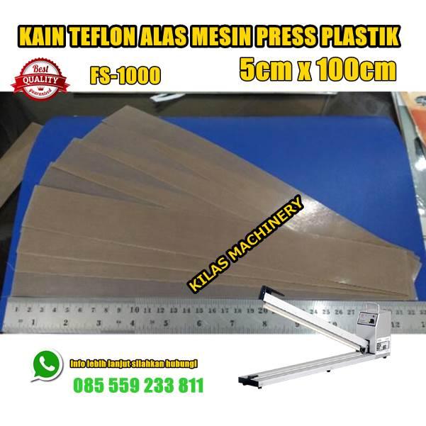 Gambar KAIN TEFLON HAND IMPLUSE SEALER ANTI PANAS UNTUK FS-200 SAMPAI FS-1000 - 5mm x 1005cm dari Kilass Machineri undefined Tokopedia