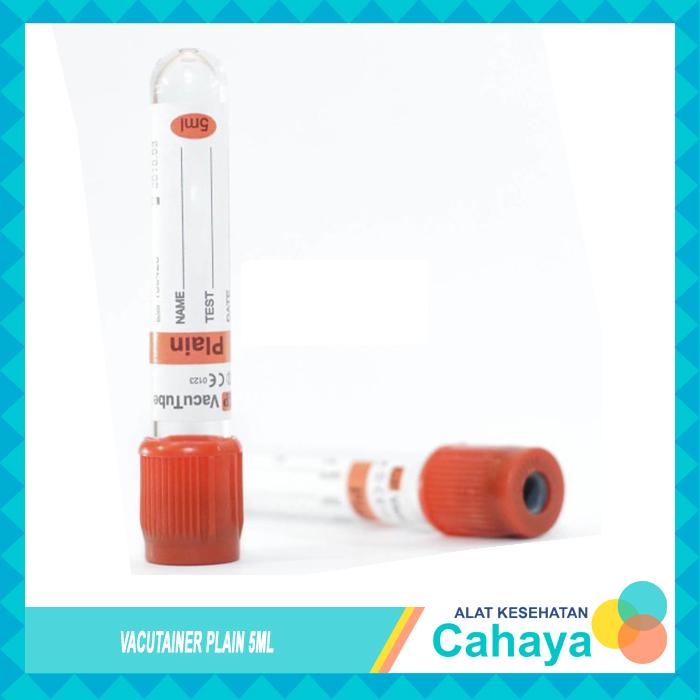 Gambar Tabung Vacutainer Plain 5ml| Vacutainer Plain 7ml| Tabung Plain - 5ml dari Cahaya Alkes undefined Tokopedia
