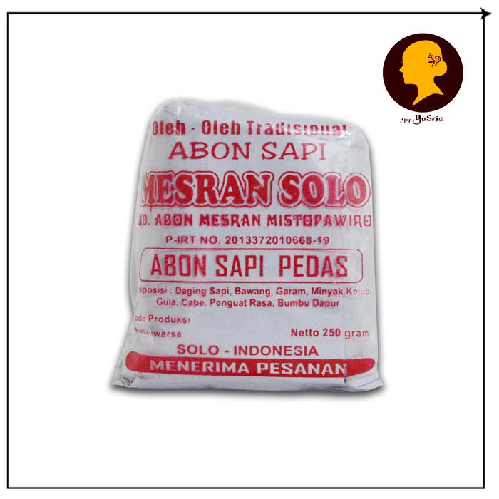 Gambar Abon sapi MESRAN manis 250gr Oleh tradisional khas SOLO enak gurih - Pedas dari eagles Kota Surakarta Tokopedia
