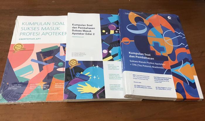 Gambar PAKET BERSAMA 123 (EDISI 1,2,3) BUKU MASUK APOTEKER @Berteman.apt dari BertemanApt undefined Tokopedia