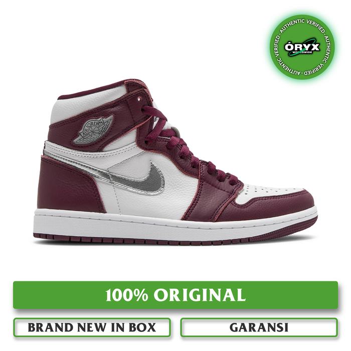 Nike Air Jordan High Og Retro Bordeaux White Metallic Silver