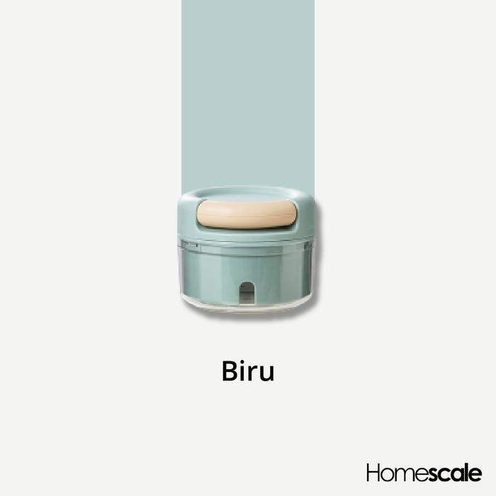 Gambar Blender Tarik Alat Potong Bawang Portable - Biru dari Homescaleid Kota Tangerang Selatan Tokopedia