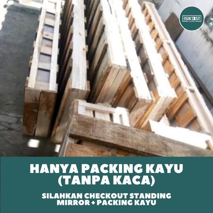 Gambar STANDING MIRROR FRAMELESS OVAL - PACKING KAYU, Jawa Timur dari Isikost Malang undefined Tokopedia