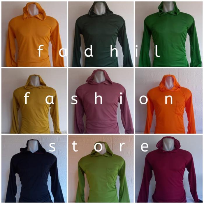 Gambar KAOS SAWAH LENGAN PANJANG KUPLUK/KAOS HOODIE KULI BANGUNAN/KAOS PETANI - ACAK WARNA dari AF GROSIR STORE undefined Tokopedia
