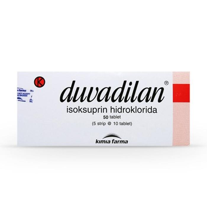 Gambar DUVADILAN 20MG 1 STRIP ISI 10 TABLET / ISOXSUPRINE HCl 20 mg dari Apotik Century undefined Tokopedia