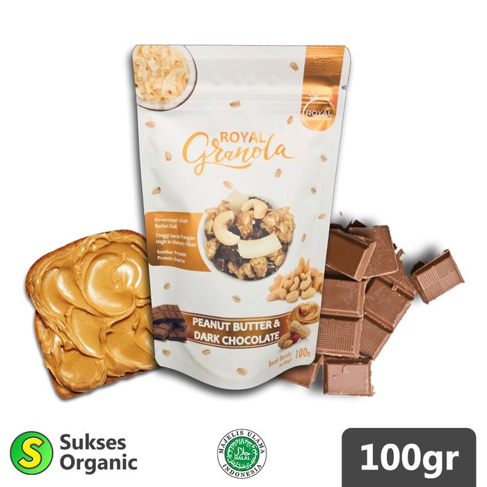Gambar ROYAL Granola Whole Grain 100gr - Peanut Butter dari Sukses Organic Kota Tangerang Selatan Tokopedia