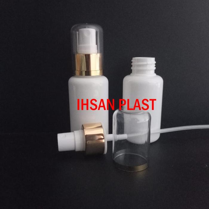 Gambar BOTOL TUBULAR 60 ML SPRAY ALUMINIUM BIG CAP ACRILYC - Gold dari Ihsan Plast Kota Malang Tokopedia