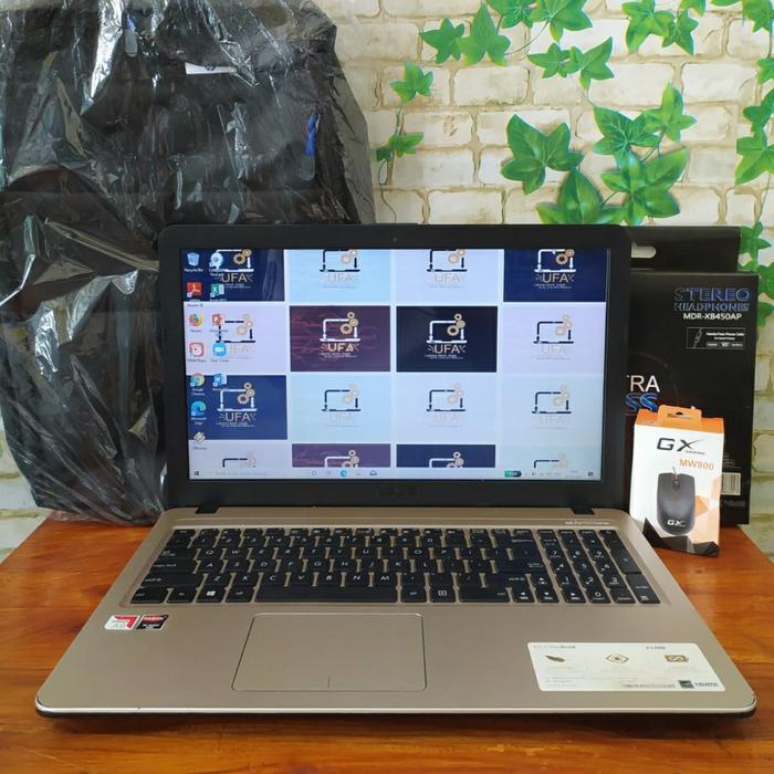 Jual Asus gaming garang x540b amd a9 dobel vga ram 8GB jos Kab