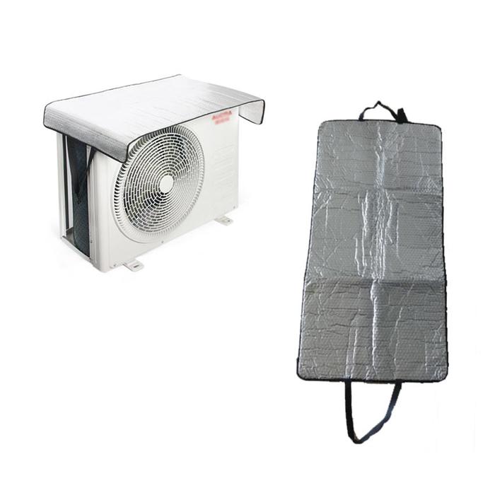 Gambar Cover Pelindung Ac Outdoor Anti Debu Tahan Air Sun Shade Hemat Listrik - Silver dari FunToys711 undefined Tokopedia