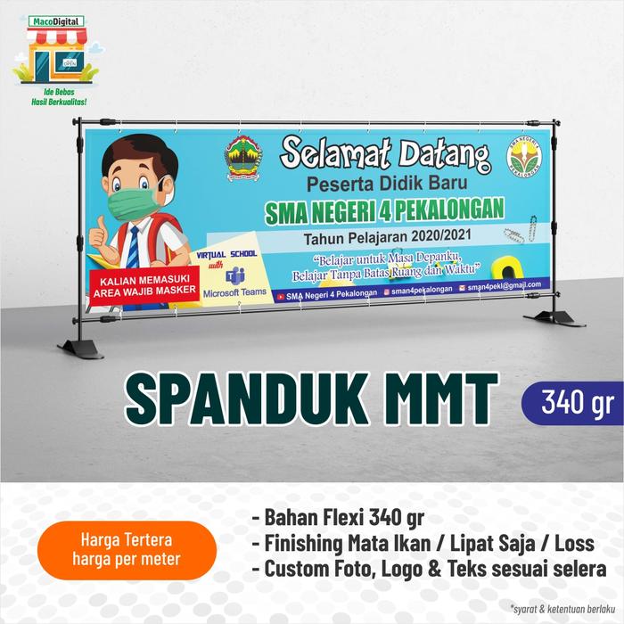 Gambar Cetak Spanduk MMT / Backdrop / Banner Outdoor - Bahan 340 gr dari Maco Digital Printing undefined Tokopedia