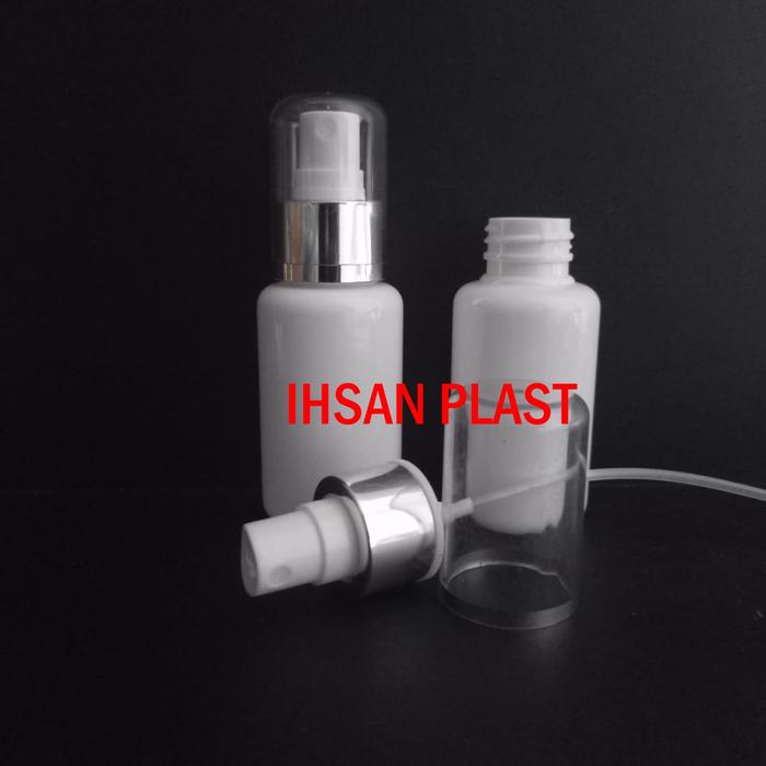Gambar BOTOL TUBULAR 60 ML SPRAY ALUMINIUM BIG CAP ACRILYC - Silver dari Ihsan Plast undefined Tokopedia