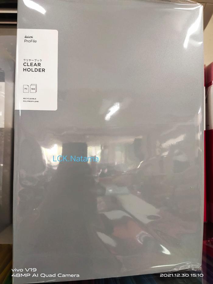 Gambar CLEAR HOLDER F4 100 SHEET DPR PRO DAIICHI - LIGHT GRAY dari TokoLCKNATAMAStationary undefined Tokopedia