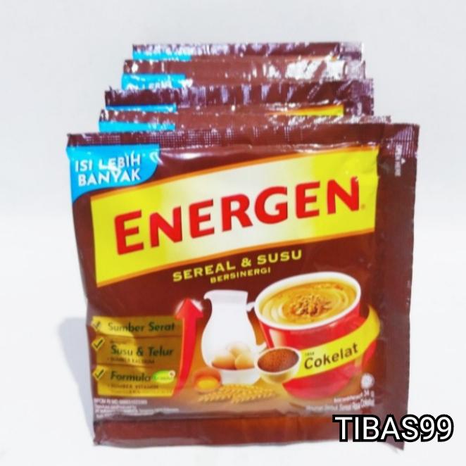 Gambar ENERGEN RASA COKLAT 29 GR 1 RENCENG ISI 10 PCS dari WARUNG Tibas99 undefined Tokopedia