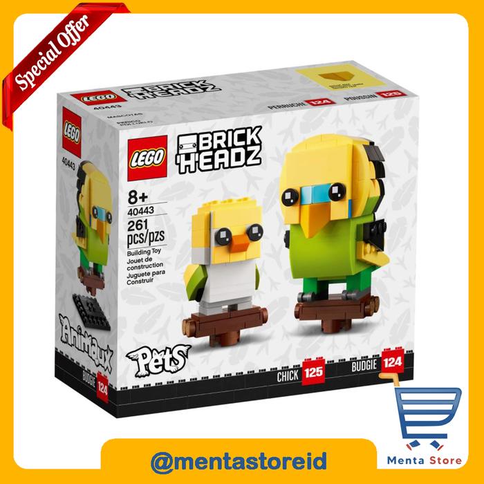 Lego Brickheadz 40443 Budgie Exclusives Bird Chick Pet Build Display