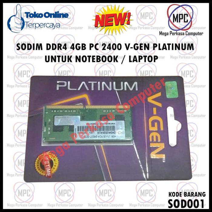 Jual Memory Ram Soddim DDR4 4GB PC2400 Vgen V-gen Platinum - Kota Depok ...