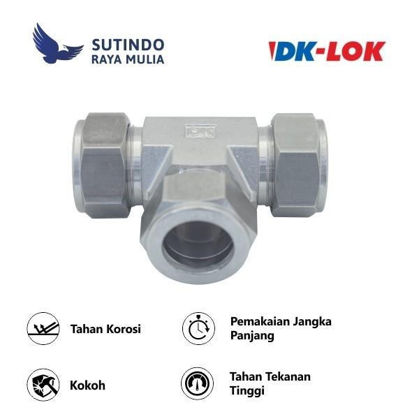 Gambar Fitting DK-Lok Union TEE SS316 1/2 In dari Sutindo Shop undefined Tokopedia