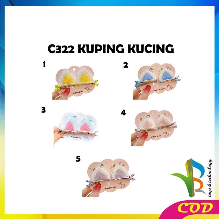 Gambar [COD] RB C321 C322 Jepit Rambut Pita Anak 2IN1 - C322KPINGKUCING, 6 dari RB TOYS AND TECHNOLOGY undefined Tokopedia