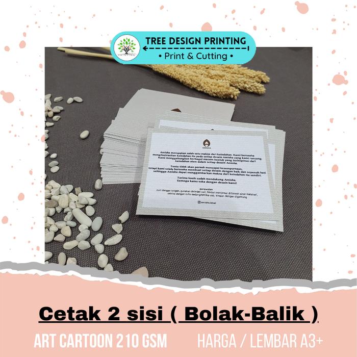 Gambar Cetak / Print / Kartu Nama / Gift Card / Voucher / Lembar A3+ - Cetak 1 Sisi, Doff 1 Sisi dari Tree Design Printing undefined Tokopedia