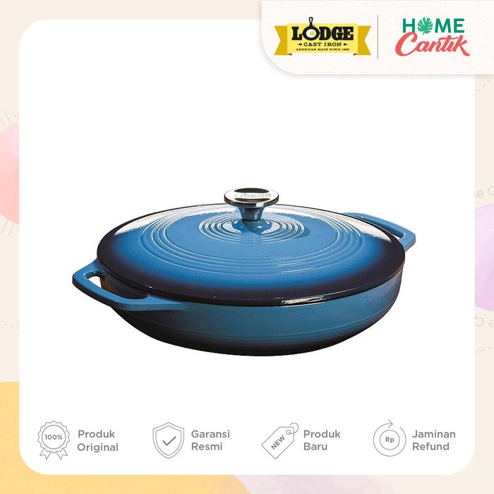 Gambar Lodge Cast Iron Casserole 3,6 Quart-Red - Biru dari Home Cantik undefined Tokopedia