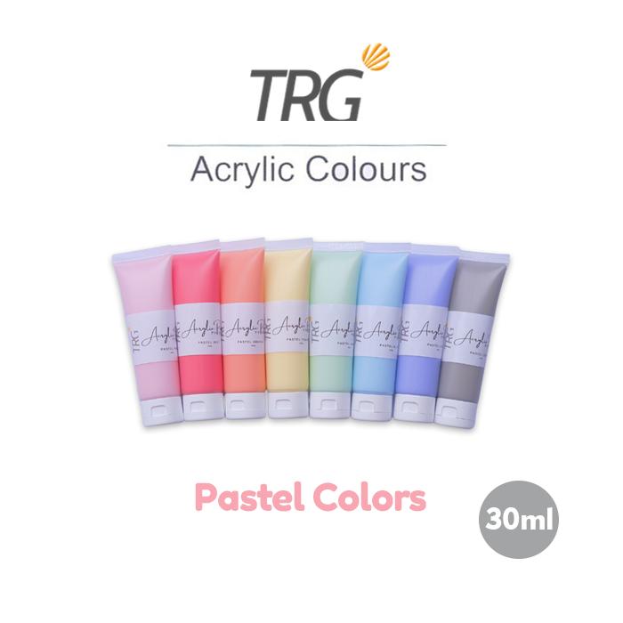 Gambar TRG Acrylic Colour Pastel 30 ml - Cat Akrilik Canvas Paint Color 30ml - Flat Brush dari TRG Official Shop undefined Tokopedia