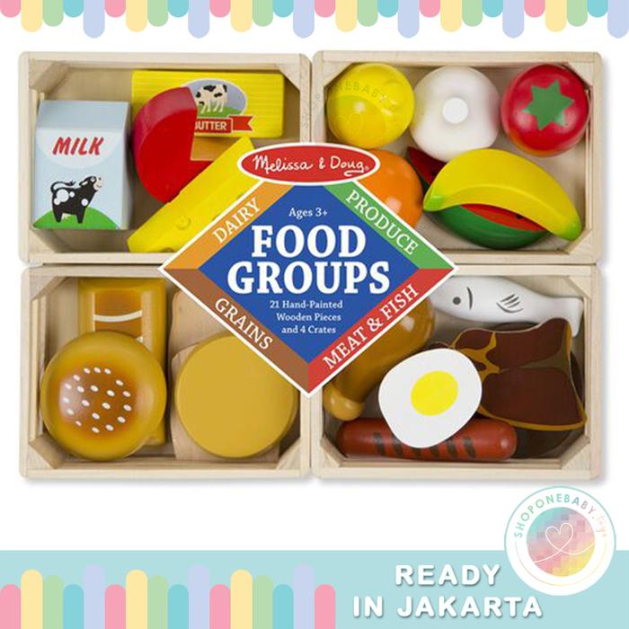 Gambar Mainan Edukasi Anak Melissa Doug Sandwich Making Wooden Breakfast Toys - Food Group dari shoponebaby undefined Tokopedia