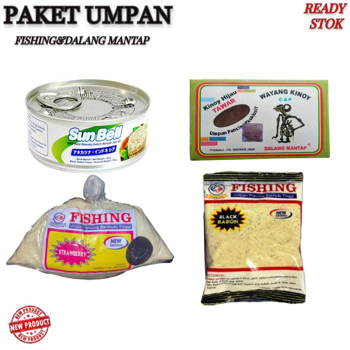 Gambar Paket Umpan Ikan Mas isi SUNBEL-DALANG KINOY-FISHING BLACK BABON-UMPAN dari SOBIRIN FISHING SHOP undefined Tokopedia