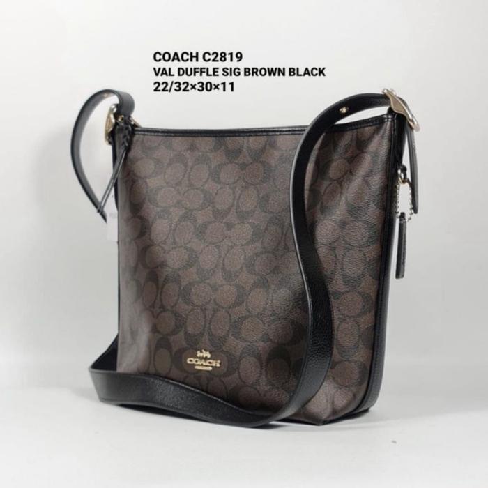 Jual Coach duffle sign brown - Kab 