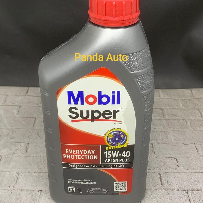 Gambar OLI MESIN MOBIL 1 SUPER 1000 15W 40, API SN PLUS, BTL 1 LTR, 100% ASLI dari Panda Auto Indonesia undefined Tokopedia