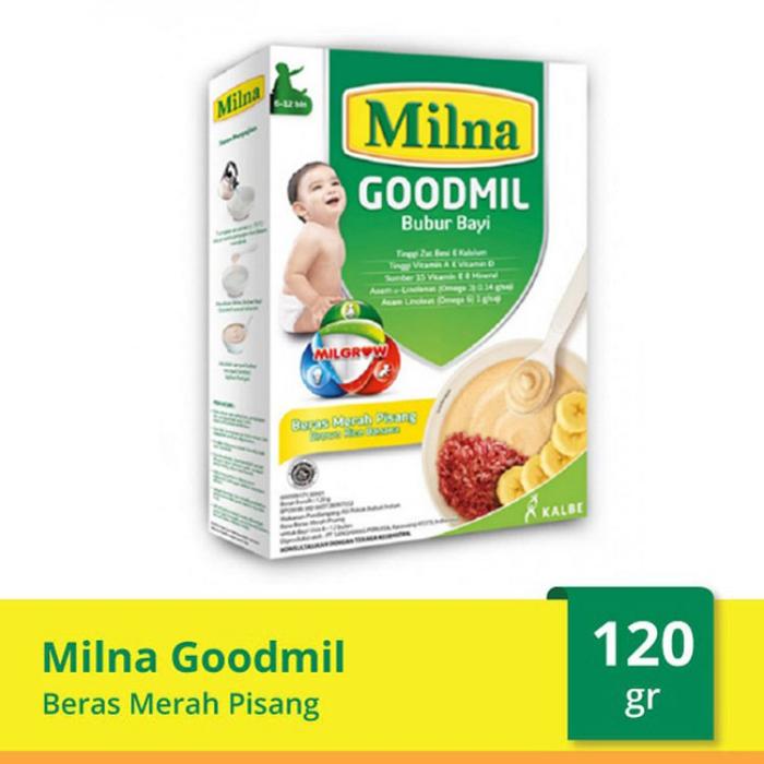 Gambar Milna Goodmil 120GR | Bubur Bayi 6M+ - Brs Mrah Pisang dari BNPbabyshop undefined Tokopedia