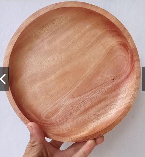 Gambar TERLARIS TERMURAH PIRING KAYU 20CM - Putih dari CRAFTHIDAYAH01 undefined Tokopedia