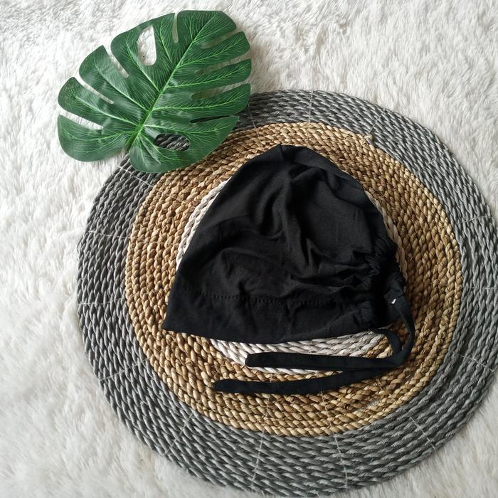 Gambar Inner Arab Ciput Basic - Hitam Tali dari hijabmede undefined Tokopedia