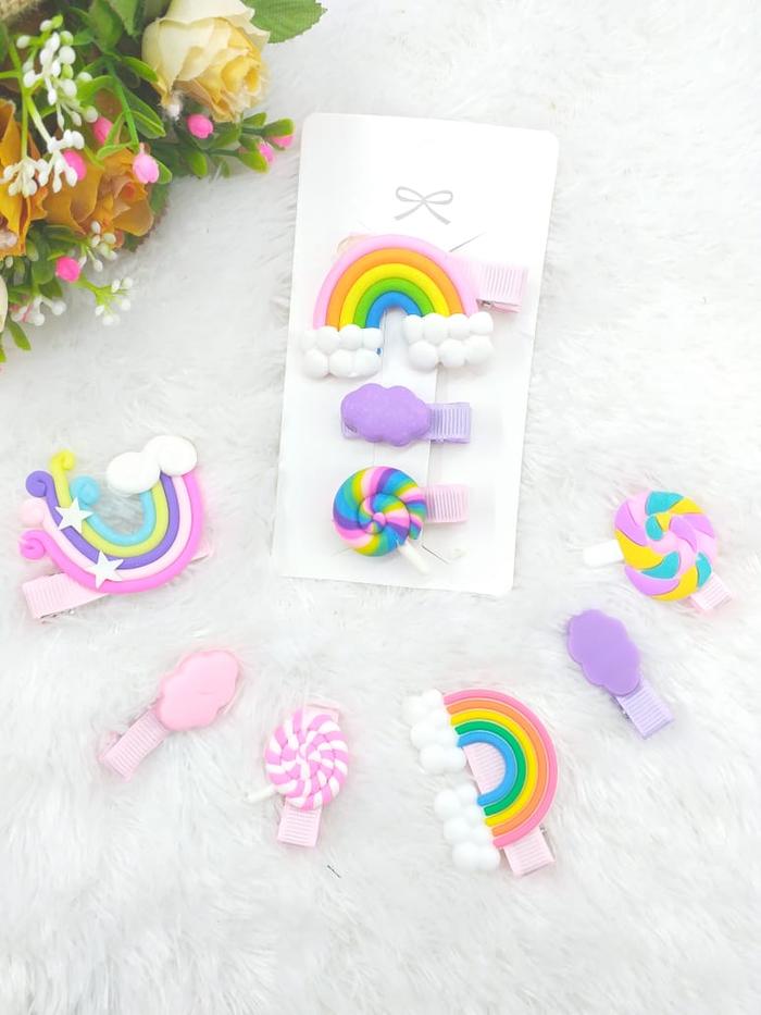 Gambar 3 Pcs Jepit Rambut Model Lolipop Clip Lollipop Jepit Rambut Wanita - RANDOM dari BeaNaBell Aksesoris undefined Tokopedia