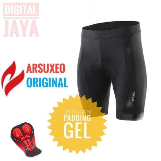 Gambar ARSUXEO 563 Celana Sepeda 3D Gel Padding Cycling Pant - Hitam, M dari Digital Jaya undefined Tokopedia