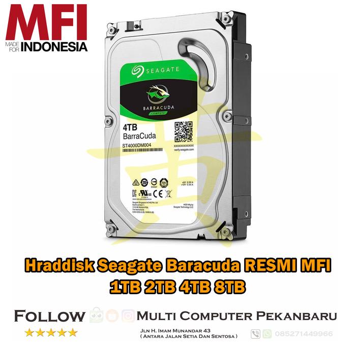 Harddisk Seagate Baracuda Resmi MFI Seagate ORI 1TB 2TB 4TB 8TB tb