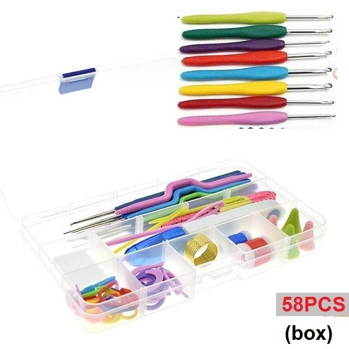 Mini Set Rajut Jual Jarum Rajut Set 58pcs 100pcs Set Alat Rajut Set Hakpen Set Box Tas ...