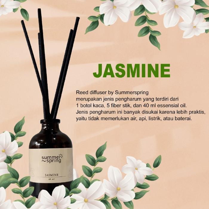 Gambar Reed Diffuser Aromatherapy SS. Pengharum Ruangan/Kamar Tidur dll. - jasmine dari Toko_Vinanda undefined Tokopedia