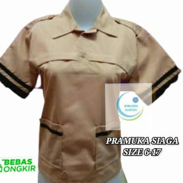 Gambar KEMEJA SIAGA SD SMP SMAseragam sekolah pramuka siaga pendek Size(6-15) - Pramuka siaga, 16-17 dari THJ SERAGAM SEKOLAH undefined Tokopedia