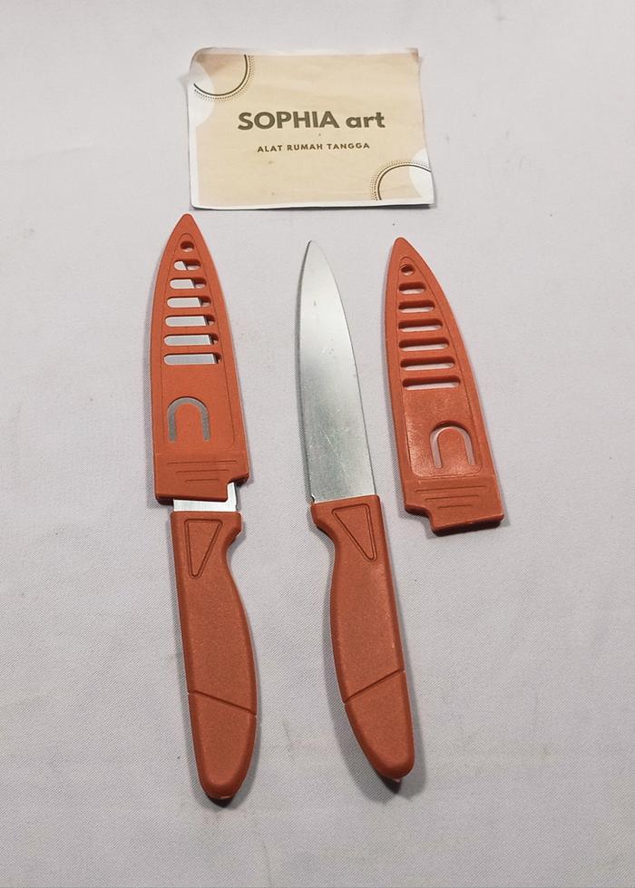Gambar pisau buah sayur serbaguna stainless - Merah dari SOPHIAart undefined Tokopedia