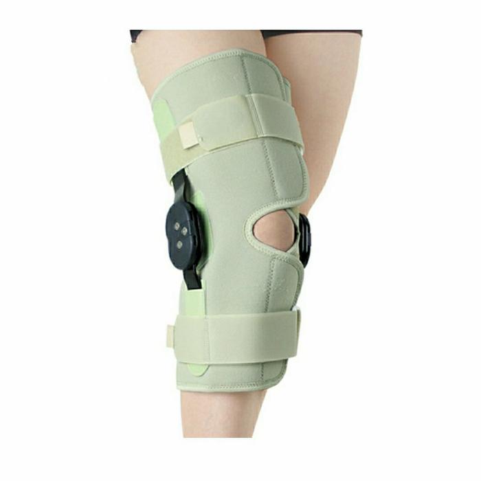Gambar Deker Lutut / Knee support Open Type w/ROM Hinge Dr. Ortho NS-749 - L dari ALMAZ MEDIKA undefined Tokopedia