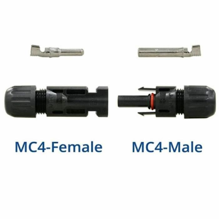 Gambar Connector Mc4 Male and Female / Konektor Mc4 Soket Pair +- dari RPS ENERGY undefined Tokopedia