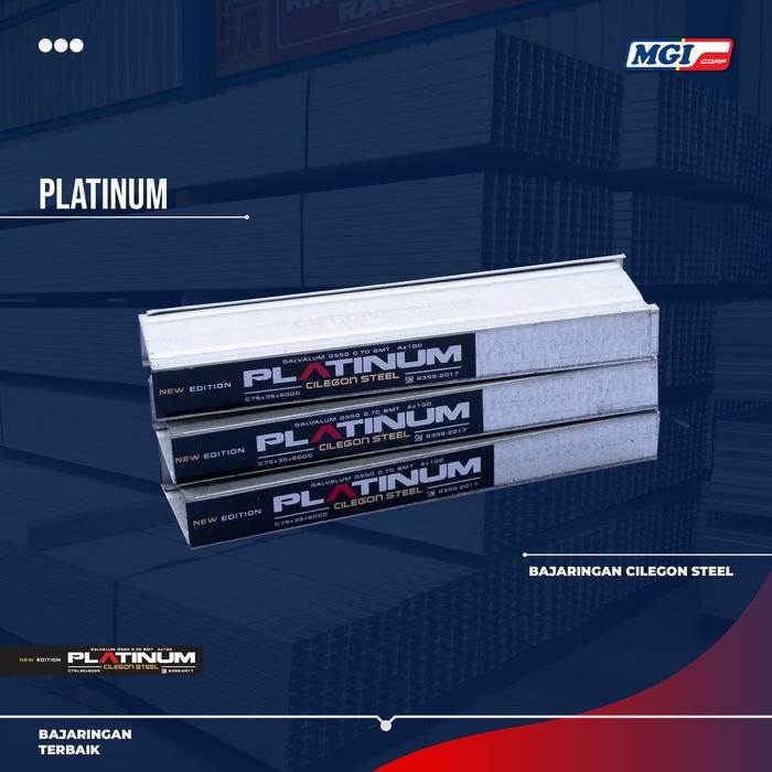Gambar CNP BAJA RINGAN CILEGON STEEL (PLATINUM) TEBAL 0,75MM X 6 MTR dari Mega Baja Indonesia undefined Tokopedia