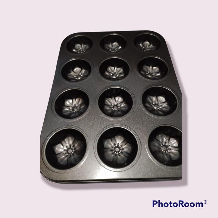 Gambar Sejati Bakeware / Loyang Kue / Cetakan Kue Besar 12 Cup Muffin Pan - Bunga dari Sejati Official Store undefined Tokopedia