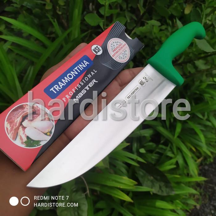 Gambar Pisau Sembelih Lurus 21 cm Tramontina Straight Butcher Knife Original - Hijau dari Hardistore Superpisau undefined Tokopedia