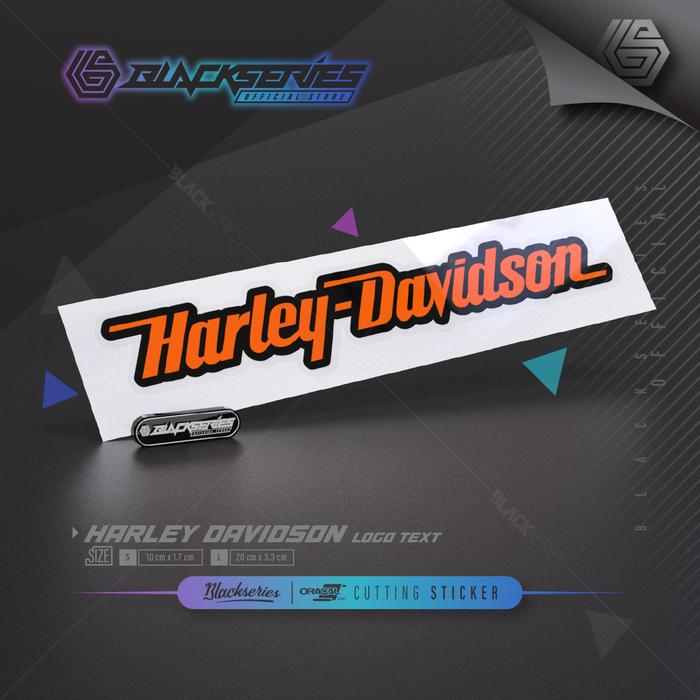 Gambar Cutting Stiker Harley Davidson | Stiker Harley Davidson | Harley V4 - Hitam + Orange, Small dari Blackseries Official Store undefined Tokopedia