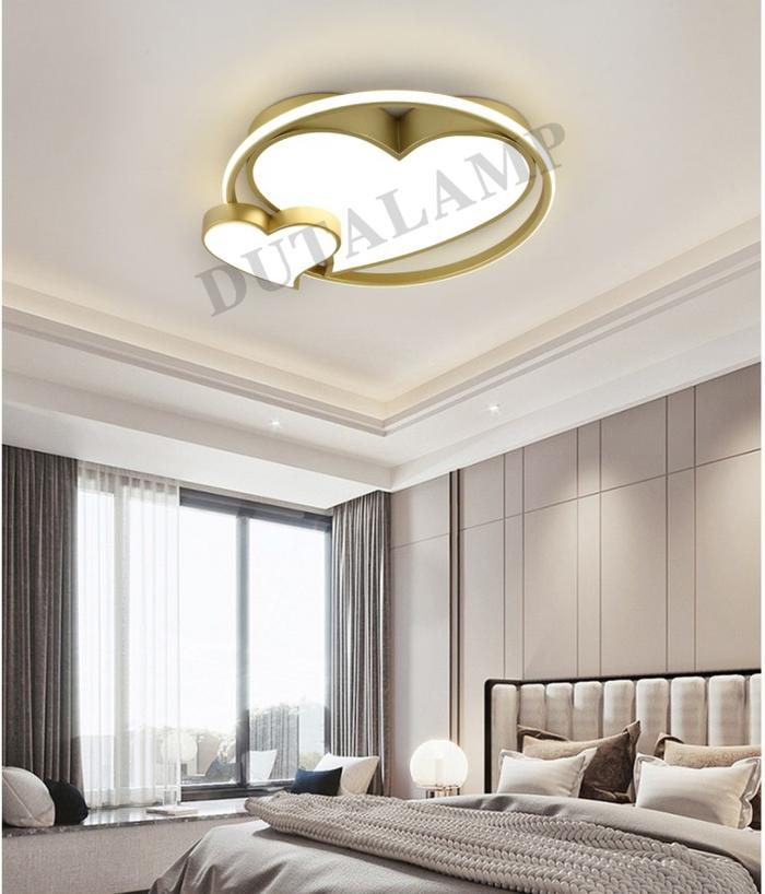 Gambar Lampu Plafon Minimalis Gold Dekorasi Ruang Tamu/Kamar 50016 dari Mulia Mas Lighting_NEW undefined Tokopedia