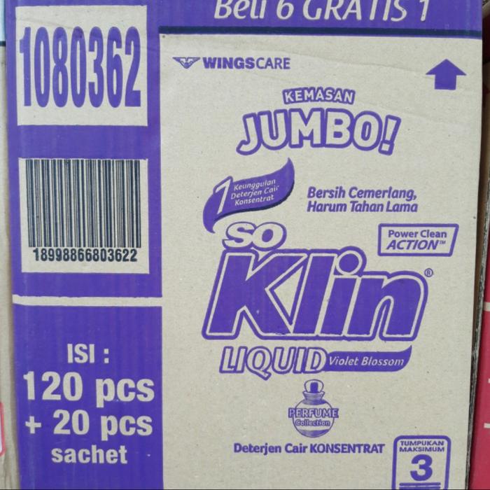 Gambar 1DUS SOKLIN / So klin LIQUID CAIR JUMBO ALL VARIAN - VIOLET BLOSSOM dari TOKO LULU 66 undefined Tokopedia