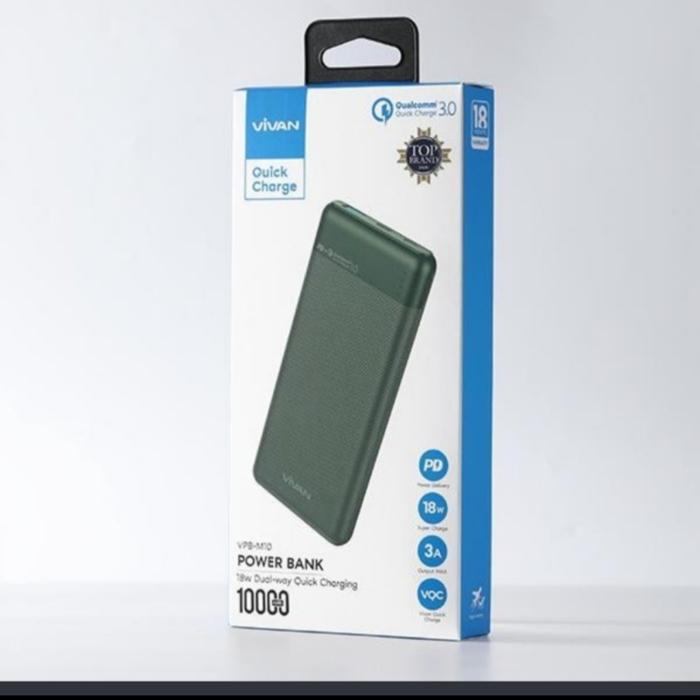 Gambar Powerbank Vivan 10.000mah Quick charging Original - VPB-M10 Green dari New Shop Acc undefined Tokopedia