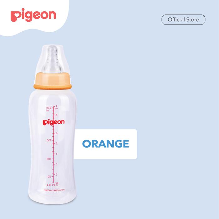 Gambar PIGEON Botol PP Clear Streamline 250Ml | Botol Susu Bayi - Orange dari Pigeonbabyindonesia undefined Tokopedia