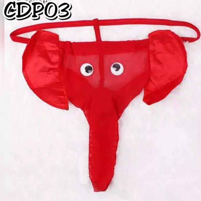 Gambar Thong Gajah Celana Dalam Pria Unik CDP03 - Merah dari DELICHIA SHOP undefined Tokopedia
