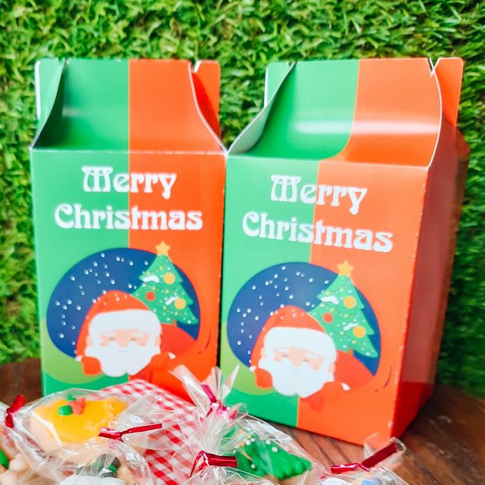 Gambar santa box christmas cookies kue natal kotak kue - Hijau dari CUBE Hardbox undefined 4 Tokopedia